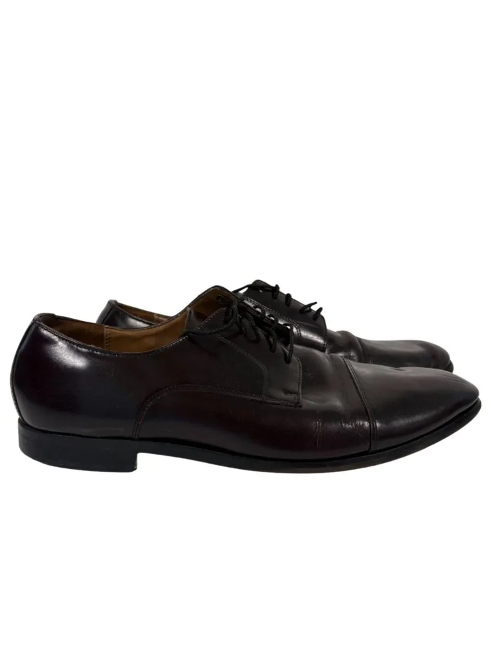 Florsheim Broxton Cap Toe Oxford Shoes Mens Size 11.5 D Black Leather